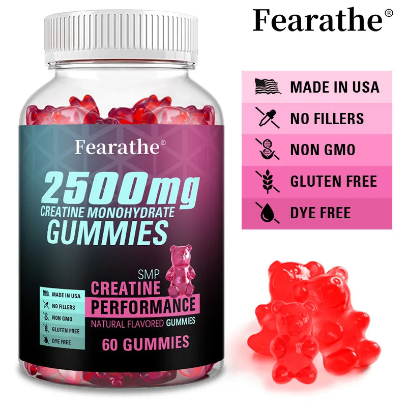 Creatine Monohydrate Gummies - Relieve Fatigue, Promote Energy Production, and Improve Performance