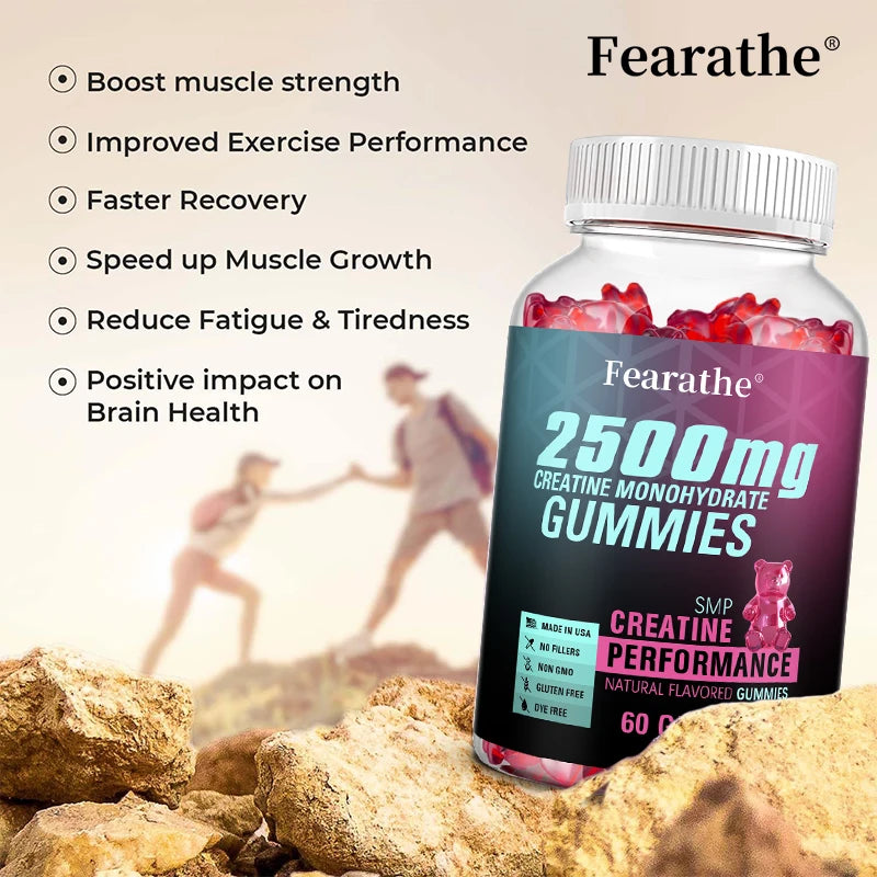Creatine Monohydrate Gummies - Relieve Fatigue, Promote Energy Production, and Improve Performance